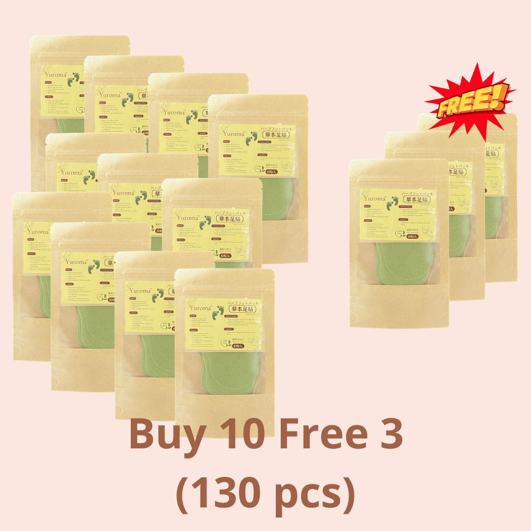 Yuroma Herbal Foot Patch 10 pcs 草本足贴10贴