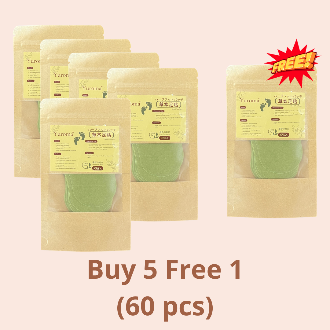 Yuroma Herbal Foot Patch 10 pcs 草本足贴10贴